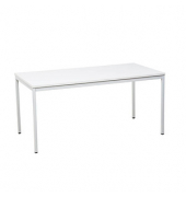 Gürkan Mehrzwecktisch weiß rechteckig, Vierkantrohr weiß, 200,0 x 80,0 x 75,0 cm