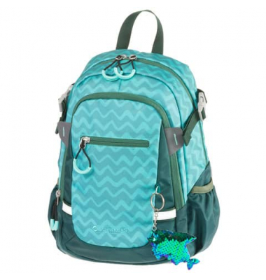 Kinderrucksack 49465-064 Kids Backpack, petrol, Sharky, mit Rei&szlig;verschluss