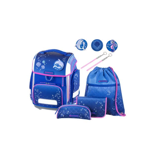 9002638228406 - SCHNEIDERS Schulranzen-Set Ergolite Underwater Love Kunstfaser blau 9002638228406 - SCHNEIDERS Schulranzen-Set Ergolite Underwater Love Kunstfaser blau
