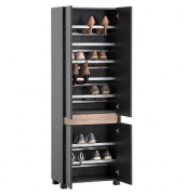 Cosmo Schuhschrank anthrazit, eiche keine Fachböden 33,0 cm164,5 cm