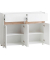 MÖBELPARTNER Kommode Cosmo 701777 weiß, eiche 2 Fachböden 112,2 x 33,0 x 84,8 cm