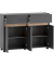 MÖBELPARTNER Kommode Cosmo 701778 anthrazit, eiche 2 Fachböden 112,2 x 33,0 x 84,8 cm