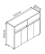 MÖBELPARTNER Kommode Cosmo 701778 anthrazit, eiche 2 Fachböden 112,2 x 33,0 x 84,8 cm