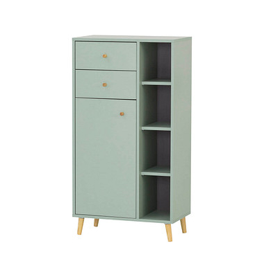 MÖBELPARTNER Badschrank Bjarne pastellgrün 60,2 x 33,1 x 113,4 cm