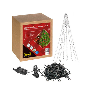 Lichterkette 31040 NewTec, 200 LEDs, Länge 1,5m, warmweiß