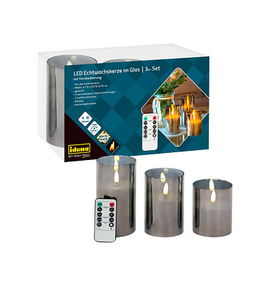 LED-Kerzen 50062 grau 