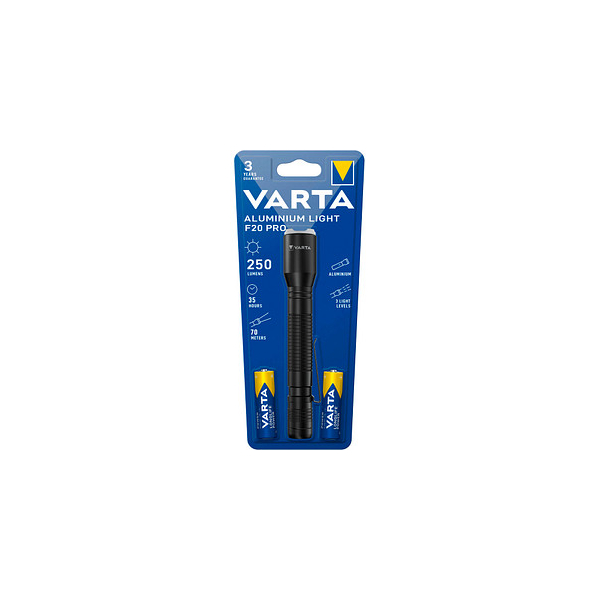 VARTA Aluminuim Light F20 Pro LED Taschenlampe schwarz, 250 Lumen -  Bürobedarf Thüringen