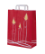 Geschenktasche 1FTTC020053 Kerze, Weihnachten, Papierhenkel, 3 Kerzen, 22cm x 28cm