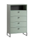 MÖBELPARTNER Kommode Janne 153067 pastellgrün 1 Fachboden 60,2 x 33,1 x 103,9 cm