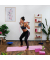 relaxdays Pilates-Stab pink, schwarz
