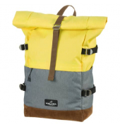 Schulranzen 42156-248 Concept, butter/grey, mit gerolltem Drucknopfverschluss