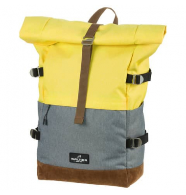 Schulranzen 42156-248 Concept, butter/grey, mit gerolltem Drucknopfverschluss