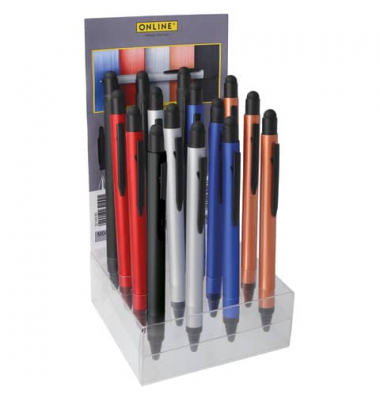 Kugelschreiber ALU Stylus 32114/15, schwarz, M, nachf&uuml;llbar