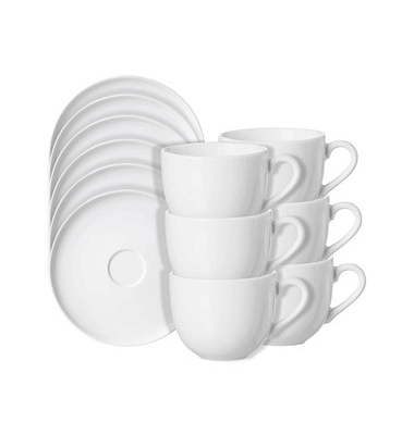 Ritzenhoff & Breker Kaffeetassen-Set Skagen weiß 220,0 ml 12-tlg.
