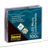 Lichterkette 30185 Micro, 100 LEDs, Länge 10,2m, warmweiß