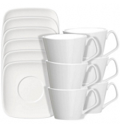 6 Ritzenhoff & Breker Kaffeetassen-Set Arena weiß 180,0 ml