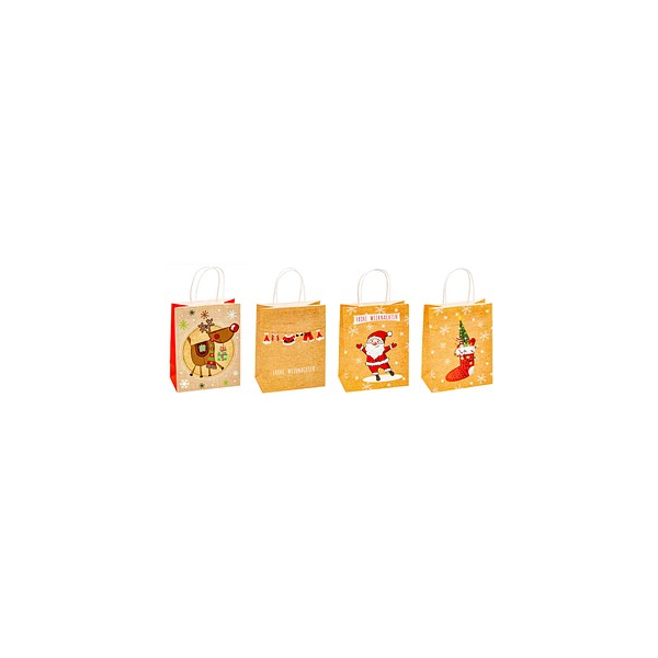 4022792980182 - Geschenktasche 88018-SG Weihnachten Kraftpapier Serie 1 Weihnachten Papierkordel Weihnachtsmotive sortiert 18cm x 23cm 40227 12 Stück 4022792980182 - Geschenktasche 88018-SG Weihnachten Kraftpapier Serie 1 Weihnachten Papierkordel Weihnachtsmotive sortiert 18cm x 23cm 40227 12 Stück