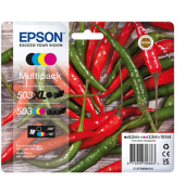 Druckerpatrone 503/503XL T09R94 C13T09R94010 (kompatibel zu Epson 503XL/503), schwarz/cyan/magenta/gelb, ca.1x  550 Seiten schwa
