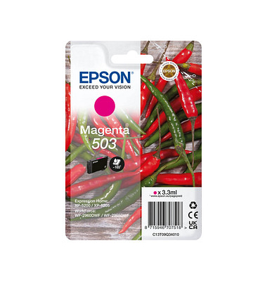 Druckerpatrone 503/T09Q34 C13T09Q34010 (503), magenta, ca. 165 Seiten