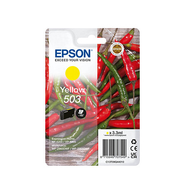 Druckerpatrone 503/T09Q44 C13T09Q44010 (503), gelb, ca. 165 Seiten