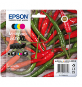 Druckerpatrone 503XL/T09R64 C13T09R64010 (kompatibel zu Epson 503XL), schwarz/cyan/magenta/gelb, ca. 550 Seiten schwarz, ca. 3 x