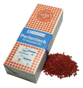 Siegellack-Perlen, zinnoberrot, f&uuml;r Elektro-Schnellsiegler.