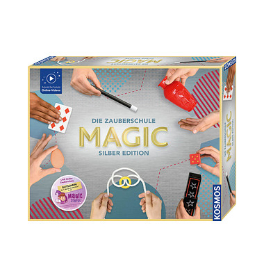 KOSMOS Experimentierkasten Die Zauberschule MAGIC Silber Edition mehrfarbig