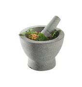 GEFU Mörser CRUNCHY grau 17,3 cm 2-tlg.