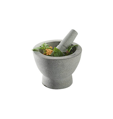 GEFU Mörser CRUNCHY grau 17,3 cm 2-tlg.