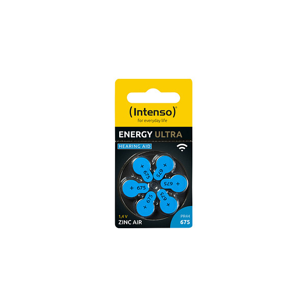 4034303029044 - INTENSO 7504446 - Hörgerätebatterie Zink-Luft 116x54 mm Aid 675 6er-Pack 4034303029044 - INTENSO 7504446 - Hörgerätebatterie Zink-Luft 116x54 mm Aid 675 6er-Pack