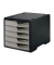 styro Schubladenbox styroswingbox  taupe DIN C4 mit 5 Schubladen