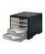 styro Schubladenbox styroswingbox  taupe DIN C4 mit 5 Schubladen