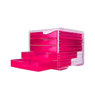 styro Schubladenbox styroswingbox NEONline neon-pink DIN C4 mit 5 Schubladen styro Schubladenbox styroswingbox NEONline neon-pink DIN C4 mit 5 Schubladen