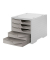 styro Schubladenbox styroswingbox  taupe DIN C4 mit 5 Schubladen