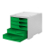 styro Schubladenbox styroswingbox  gecko DIN C4 mit 5 Schubladen