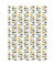 Geschenkpapier 33053 222231, Linien und Blätter , 70cm x 1,5m, bunt