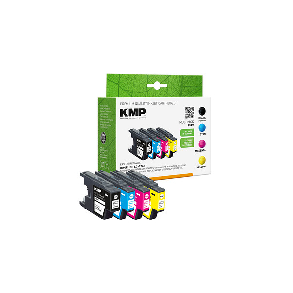 4011324370829 - MULTIPACK B59V - 4er-Pack - Schwarz Gelb Cyan Magenta - Tintenpatrone (Alternative zu Brother LC1240M Brother LC1240Y Brother LC1240C Brother LC1240BK)