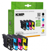 B65V schwarz, cyan, magenta, gelb Tintenpatronen ersetzen brother LC985VALBP