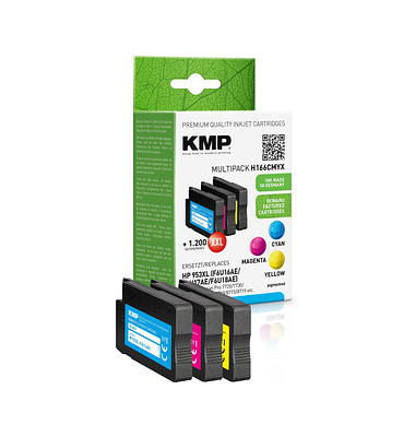 H166CMYX cyan, magenta, gelb Tintenpatronen ersetzen HP 953XL (F6U16AEF6U17AEF6U18AE)