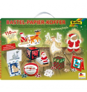 Bastelset Papier-Koffer Weihnachten 110-tlg. mehrfarbig