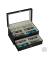 relaxdays Brillenbox schwarz 33,5 x 19,5 x 15,5 cm