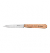 2 OPINEL Kochmesser No. 102 silber, braun glatt, Klinge: 9,6 cm