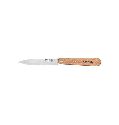 2 OPINEL Kochmesser No. 102 silber, braun glatt, Klinge: 9,6 cm