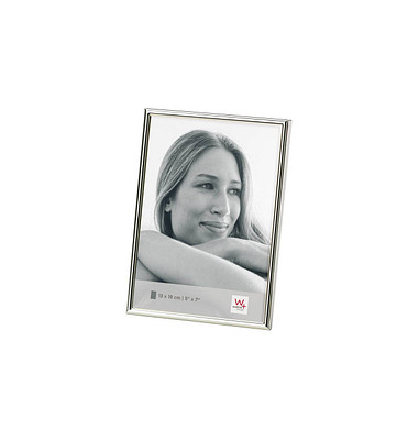 walther design Bilderrahmen Chloe silber 13,3 x 18,7 cm