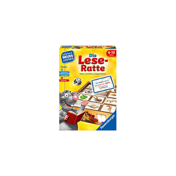 4005556249565 - Ravensburger 24956 - Die Lese-Ratte - Spielen und Lernen für Kinder Lernspiel für Kinder ab 6-10 Jahren Spielend Neues Lernen für 1-4 Spieler 4005556249565 - Ravensburger 24956 - Die Lese-Ratte - Spielen und Lernen für Kinder Lernspiel für Kinder ab 6-10 Jahren Spielend Neues Lernen für 1-4 Spieler