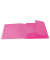 Eckspannmappe 19505, A4 pink transparent PP, mit 3 Einschlagklappen