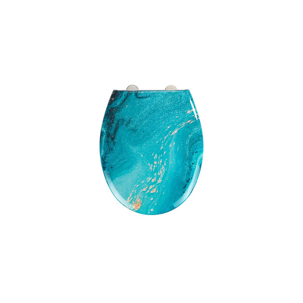 4008838257562 - WENKO Premium WC-Sitz Stream aus antibakteriellem Duroplast mit Absenkautomatik Mehrfarbig Duroplast mehrfarbig Edelstahl rostfrei silber matt 4008838257562 - WENKO Premium WC-Sitz Stream aus antibakteriellem Duroplast mit Absenkautomatik Mehrfarbig Duroplast mehrfarbig Edelstahl rostfrei silber matt