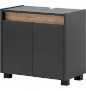 MÖBELPARTNER Waschbeckenunterschrank Cosmo anthrazit 56,9 x 33,0 x 54,6 cm