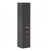 MÖBELPARTNER Badschrank Duo anthrazit 32,7 x 35,3 x 160,1 cm