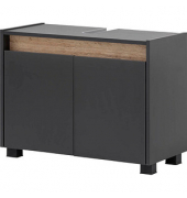 MÖBELPARTNER Waschbeckenunterschrank Cosmo anthrazit 80,0 x 33,0 x 54,6 cm